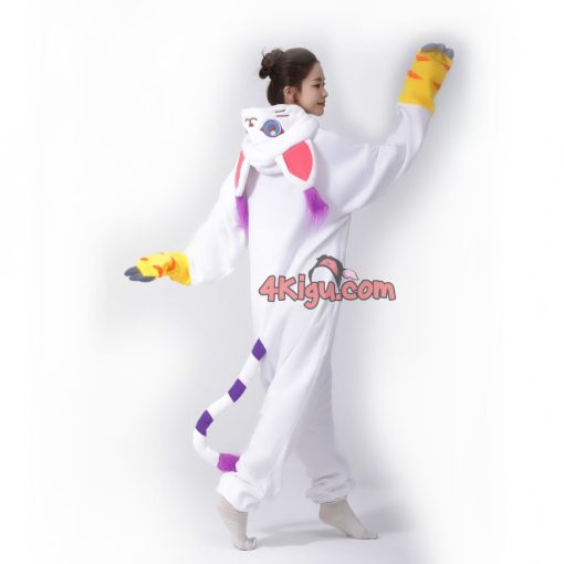 White Tailmon Kigu Onesie Couples Halloween Costumes - Image 5