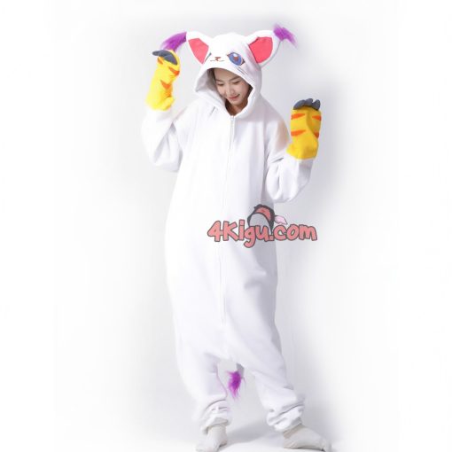 White Tailmon Kigu Onesie Couples Halloween Costumes