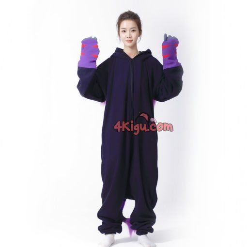 Black Tailmon Kigu Onesie Couples Halloween Costumes - Image 5