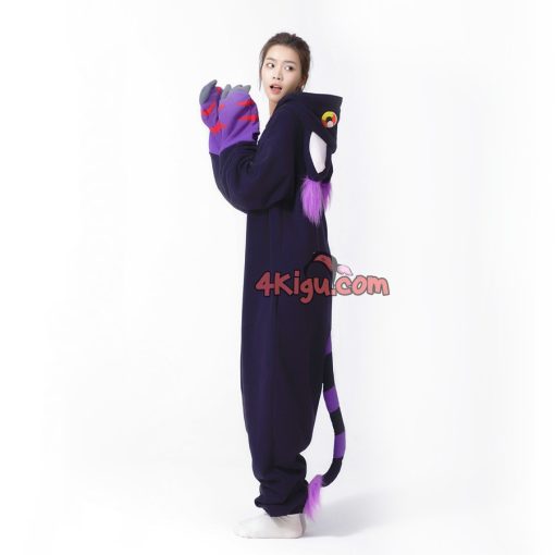 Black Tailmon Kigu Onesie Couples Halloween Costumes