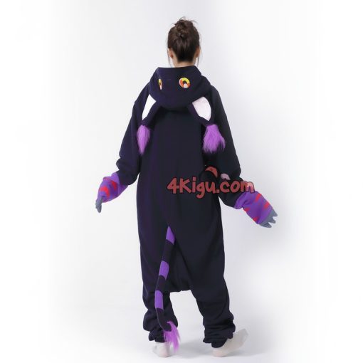 Black Tailmon Kigu Onesie Couples Halloween Costumes - Image 8