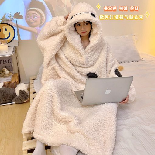 Baymax Robe - Cozy Hooded Winter Sleep Dress for Girls' Parties - Image 2